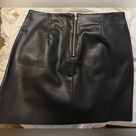 Faux Leather Mini Skirt - Picture 3 of 3